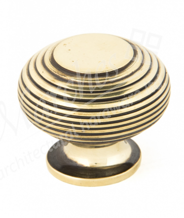 Beehive Cabinet Knob 40mm - Aged Brass 