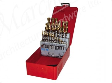 A095 No.201 HSS Tin Drill Set 19p Metal Case