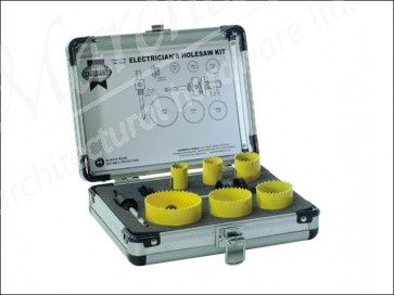 Holesaw Kit 9pc - Electricians
