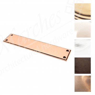 Small Art Deco Finger Plate - Various Finishes