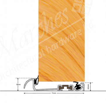 Exitex Macclex 15/56 Thermal Break Threshold 3000mm - Black