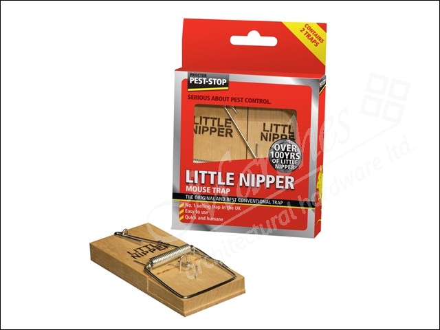 GENUINE LITTLE NIPPER WOODEN MOUSE TRAPS PEST STOP MOUSE TRAP Easy to use