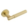 Insignia Knurled Lever On Rose - Satin Brass (Zinc)