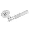 Insignia Linear Knurled Lever On Rose - Polished Chrome (Zinc)