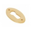Period Oval Escutcheon - Polished Brass