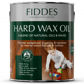 Fiddes Hardwax Oil 2.5ltr - Clear Satin