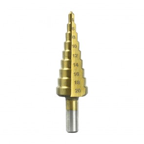 Timco Titanium Nitride HSS Step Drill Bit 4mm to 20mm